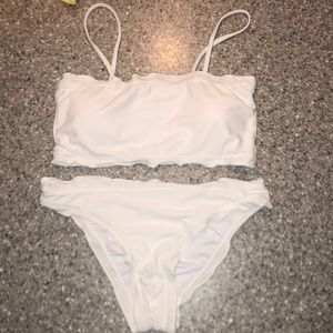 Lettuce trim cami bikini